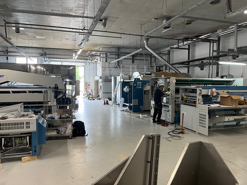 Impressionen Ausbau unserer Wäscherei im August 2025
